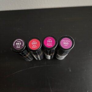 Revlon lipsticks set of 4 bottles.